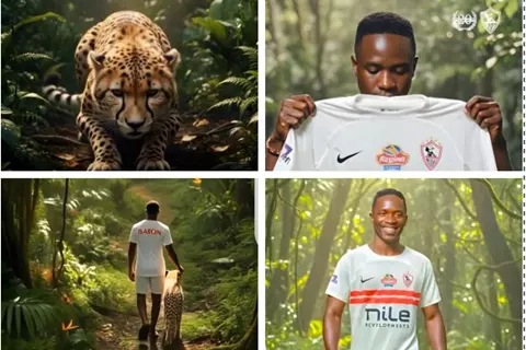 بالذكاء الاصطناعي.. كيف قدم الزمالك أحدث صفقاته بارون أوشينج؟ (صور)